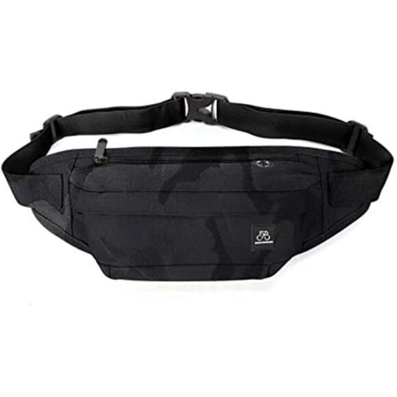 Unisex Waist Bag Pack with Headphone Jack and Zipper (Camouflage)